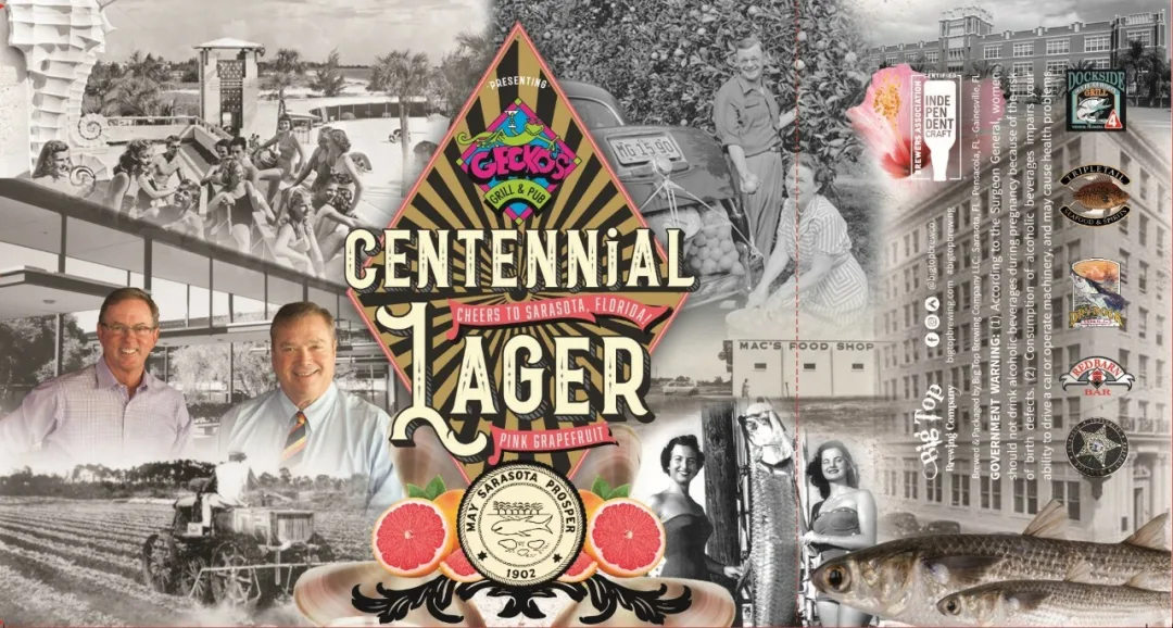 New Beer From Big Top and Gecko’s Celebrates Sarasota County’s Centennial