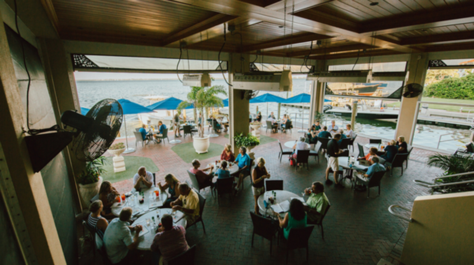 Visit Sarasota County lists Best Boat-Up Restaurants as Dockside in Venice and Dry Dock on Longboat Key