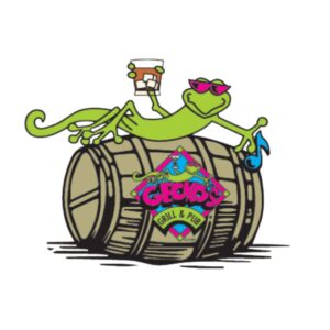 Gecko's Mascot and Burbon