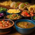 Event catering dishes with fresh toppings and sides for parties and group dining in Sarasota