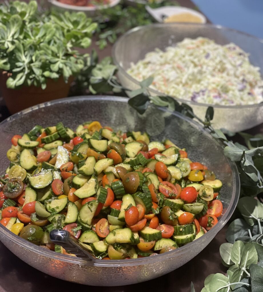 Catering salads by geckos grill