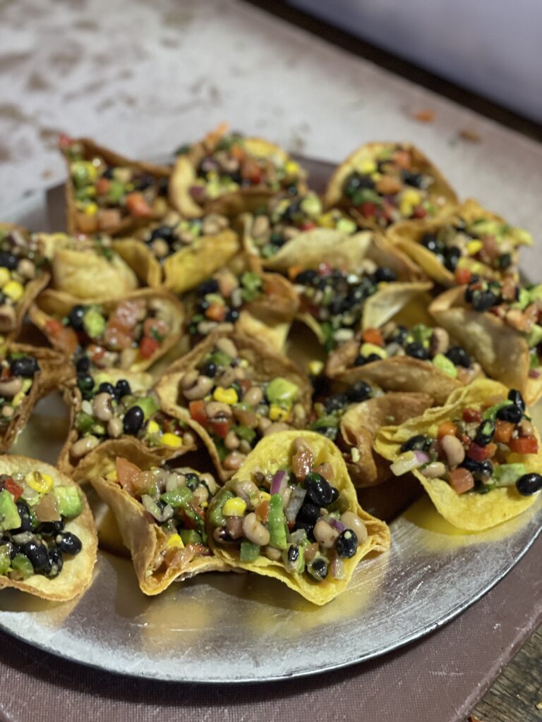 southwest nachos catering platter